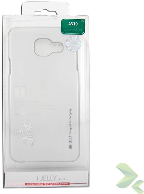 Mercury I-Jelly - Etui Samsung Galaxy A3 (2016) (srebrny) b2btrade-8889-0