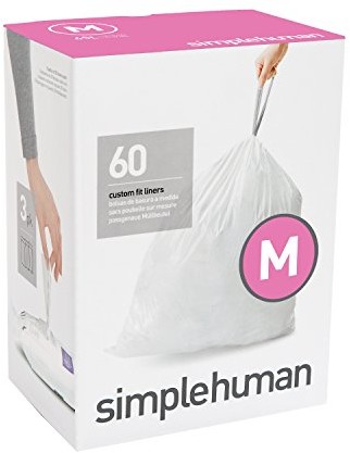 simplehuman Worki na śmieci simpleh uman Code M, 3 X Pack 20 sztuk z łącznie 60 worek CW0261