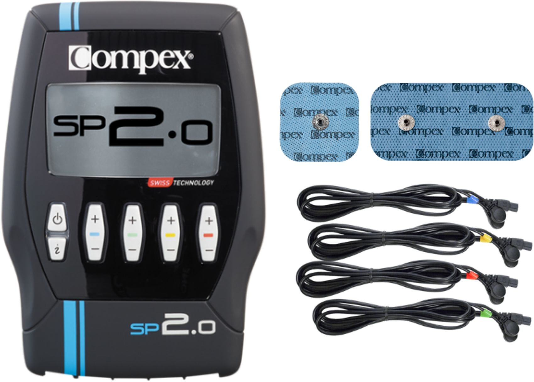Sportowy elektrostymulator mięśni + leczenie bólu TENS, fitness i regeneracja - 20 programów - Compex SP 2.0
