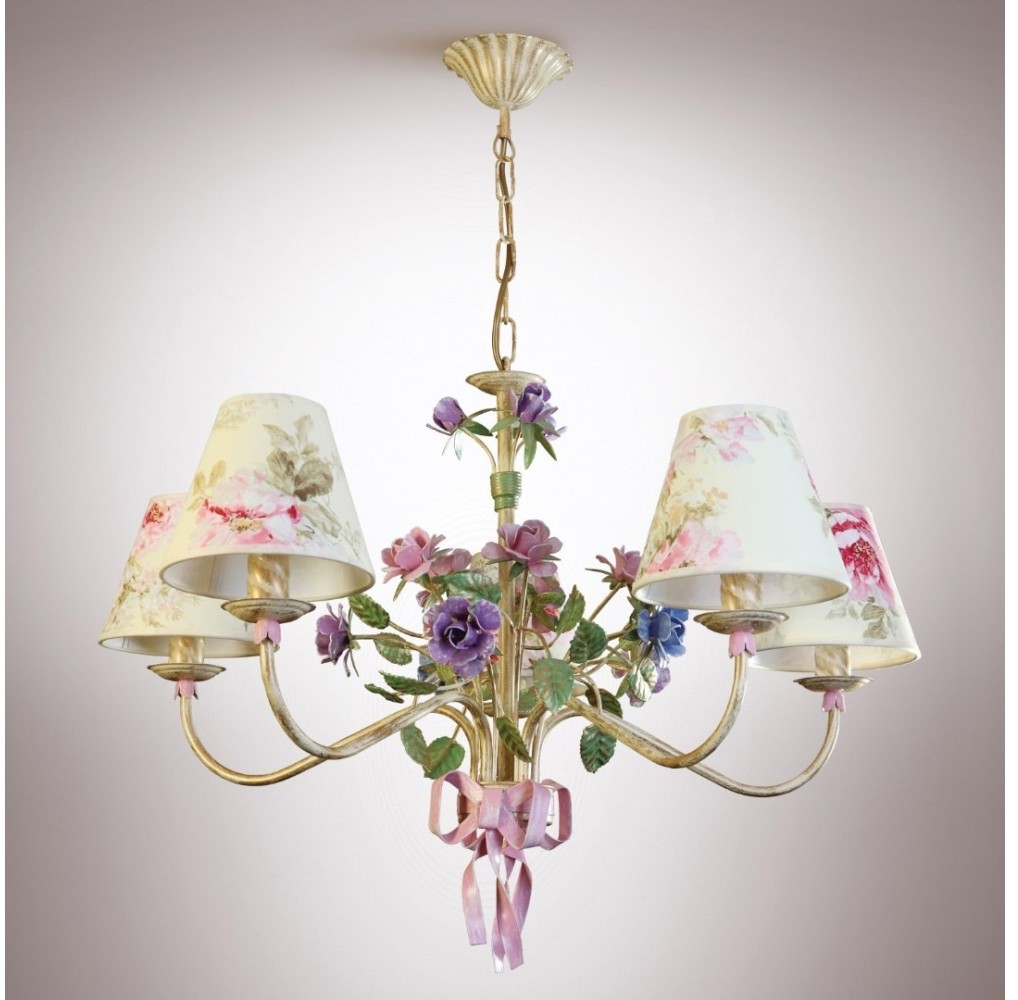 Light4home Żyrandol na łańcuchu ROMANCE 5xE14/40W/230V 75 cm