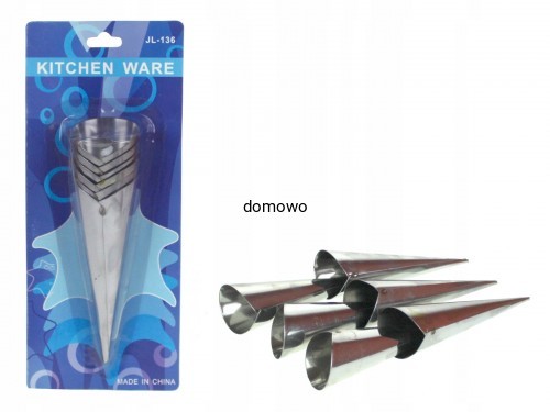 METALOWE FOREMKI TUBY DO RUREK 6 szt --- 10,5 cm