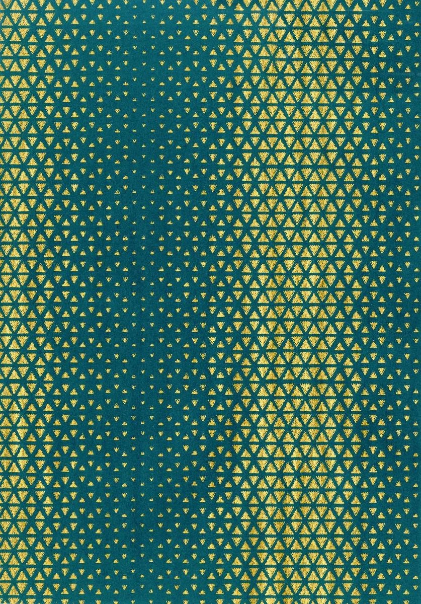 Papier do pakowania prezentów, Touch of Gold Turkus