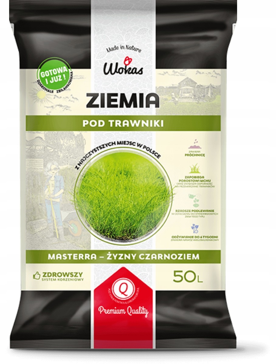Wokas Ziemia do Trawników 50 L Podłoże Gleba