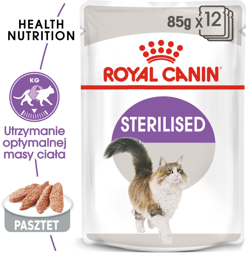 Royal Canin Sterilised Feline w galaretce karma mokra w galaretce dla kotów dorosłych, sterylizowanych 85g