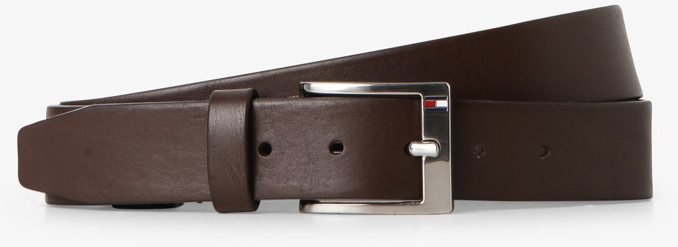 Tommy Hilfiger Męski pasek skórzany New Aly, brązowy