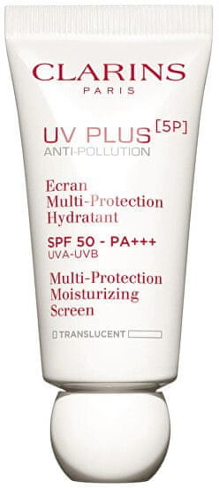 Clarins Uniwersalna emulsja ochronna SPF 50 UV Plus Anti Pollution Multi Protection Moisturizing Screen) 30 Cień Translucent)