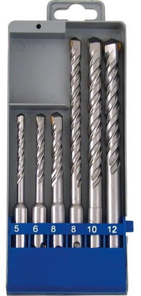 EXTOL CRAFT wiertła SDS plus udarowe do betonu, zestaw 6 szt. 23901