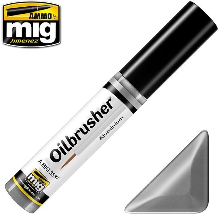 mig Farba olejna Oilbrusher Ammo Mig - Aluminium mig 3537