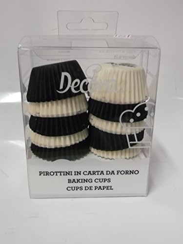 Decora foremki do pieczenia z papieru, piec, Mini, białym i czarnym, 200 sztuk, 32 X 22 MM 0339752