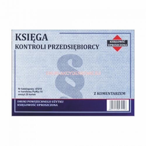 Firma Krajewski Księga kontroli