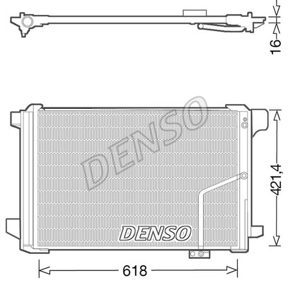 DENSO Skraplacz, klimatyzacja DCN17035 DCN17035