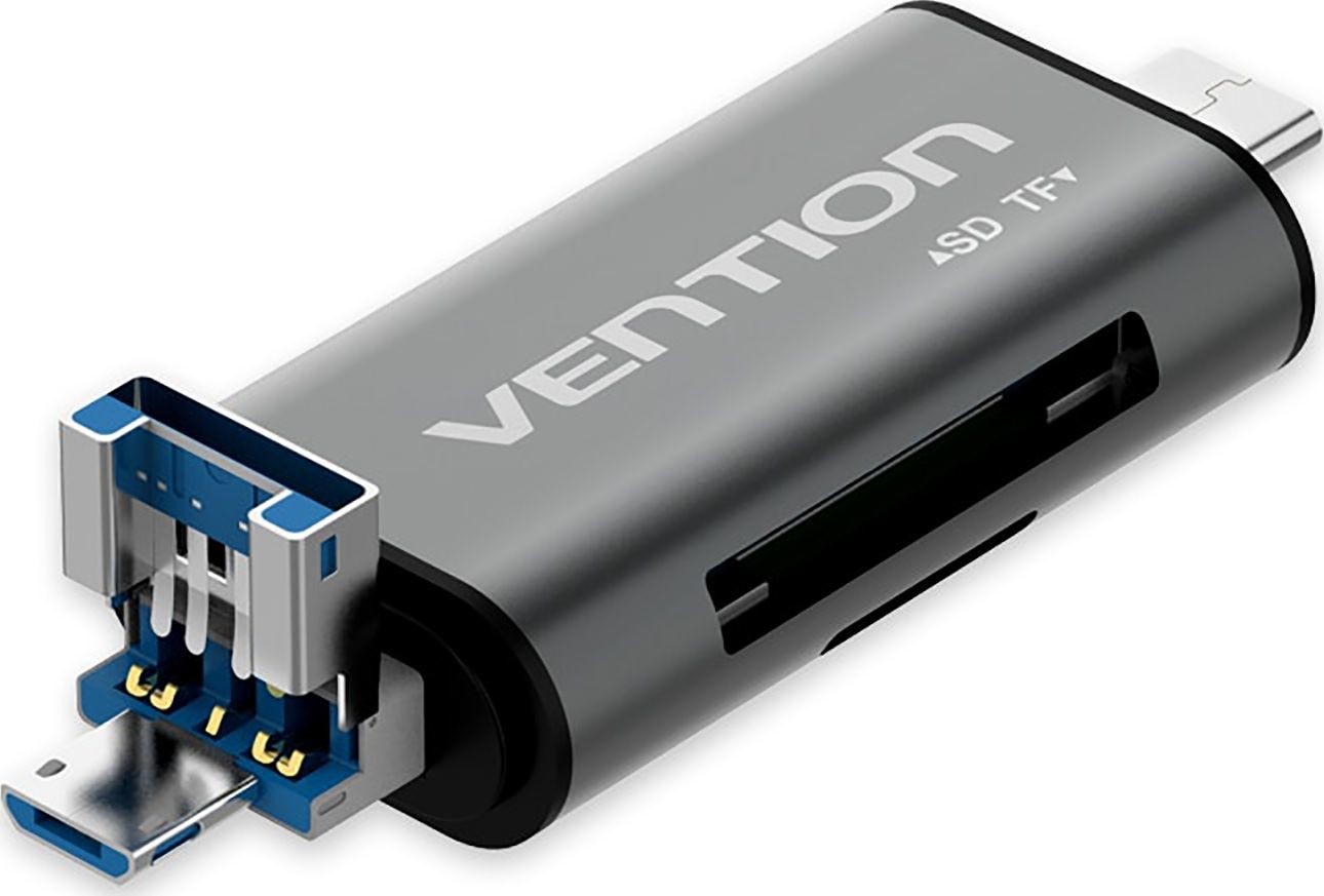 VENTION Czytnik  Czytnik kart VENTION USB 3.0 Type-C MicroSD OTG TF SD CCHH0