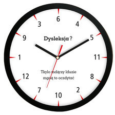 Atrix Zegar ścienny solid dysleksja$236 ATE2013DL