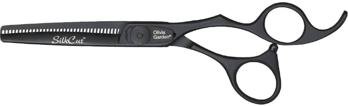 Olivia Garden SilkCut Matt Black degażówki do włosów 6,35T 15998