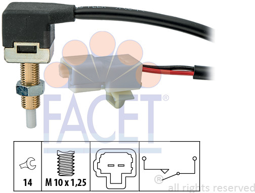 FACET Włącznik, wysprzęglanie (GRA) FACET 7.1289 7.1289