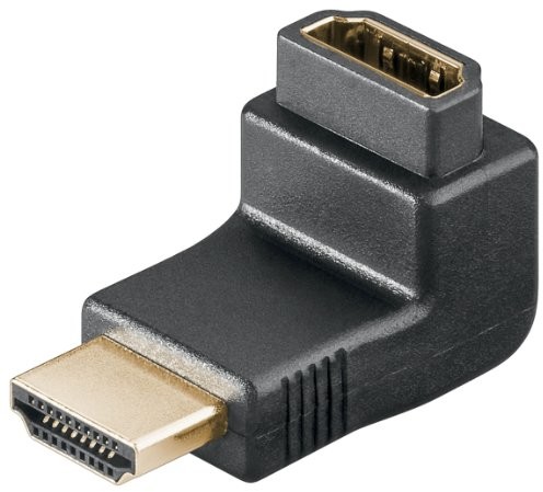 Wentronic 68782 HDMI/HDMI pod różnym kątem adapter (19polig, wtyczka do gniazda HDMI HDMI) 1 szt. 68782-GB