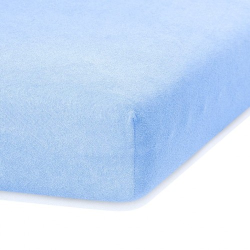 AmeliaHome Prześcieradło/RUBY/L.BLUE28/120-140x200+30