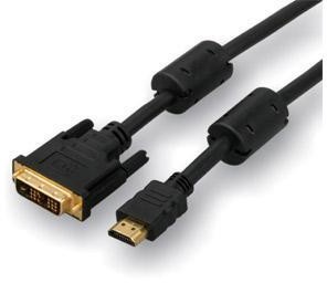 No name Kabel DVI 18+1 M HDMI M 10m pozłacane końcówki czarny KM100H3N01