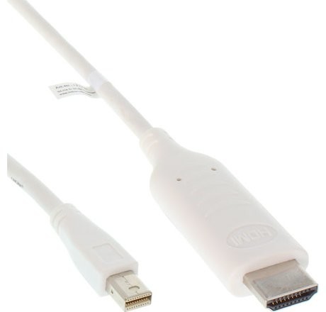 InLine kabel Mini DisplayPort / HDMI konwerter, biały, 3 metry, z Audio 17173I
