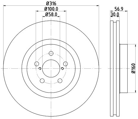 HELLA PAGID Tarcza hamulcowa PAGID 8DD355117-921