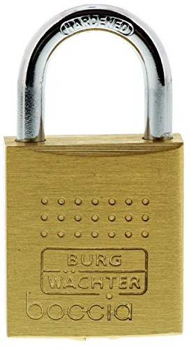 Burg Wächter Burg-Wächter kłódka, grubość 5 MM do prasowania, szczypce ochrony, 4 klucze, Boccia 450 30 4 SB, 1 sztuka