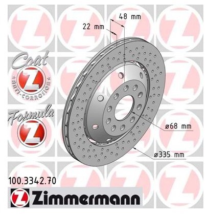 Zimmermann Tarcza hamulcowa 100.3342.70