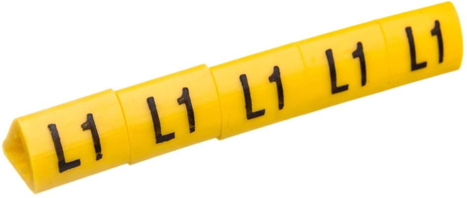 Ergom Oznacznik przewodów OZ-2/L1 żółty E04ZP-01020404800 100szt. 01020404800