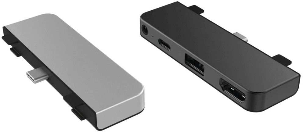 Hyper adapter HyperDrive 4w1 USB C Hub pro iPad Pro HY HD319E GRAY szary