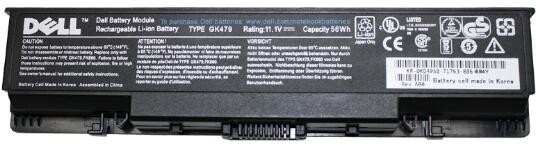 Dell Bateria 6-Cell 56Wh 11.1V GK479 GK479