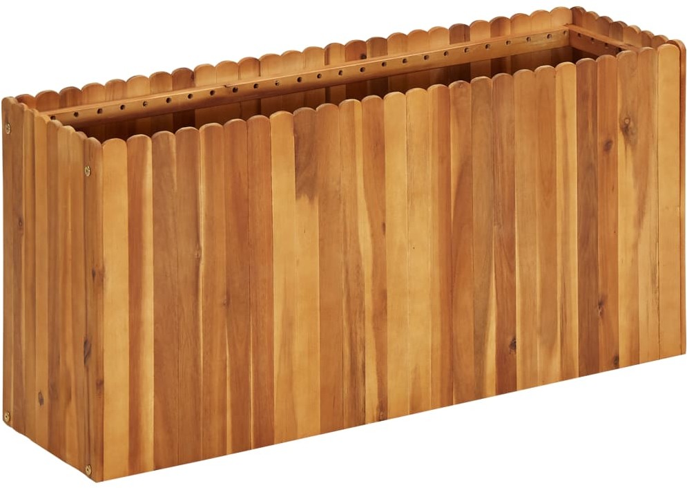 vidaXL Donica ogrodowa, 100x30x50 cm, lite drewno akacjowe