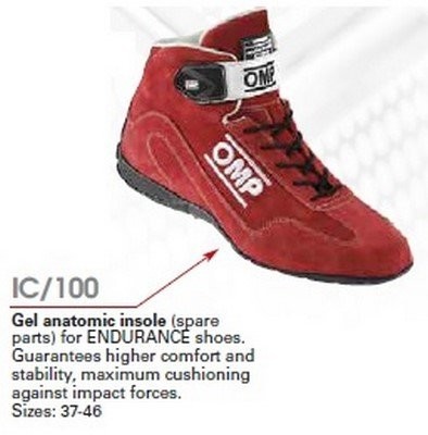 OMP ompic/10042 rozmiar insole Gel na Endurance Sneaker OMP 42 OMPIC/10042