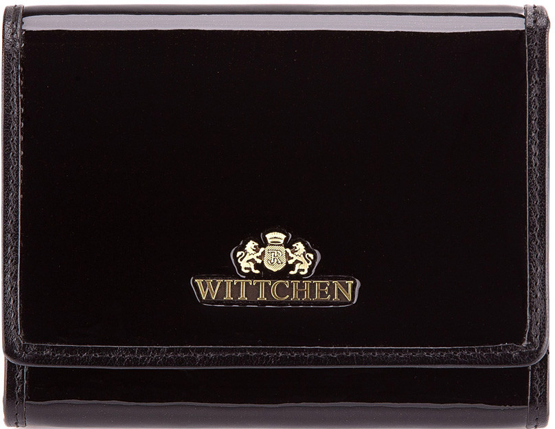 Wittchen Damski portfel ze skóry lakierowany średni 25-1-070-1