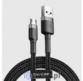 Фото - Кабель BASEUS Kabel USB do Micro USB Cafule 2.4A 1m  (szaro-czarny)