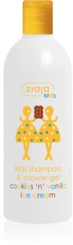 Ziaja Kids Cookies n Vanilla Ice Cream szampon i żel do mycia 2w1 dla dzieci od 3 lat Cookies & Vanilla 400 ml