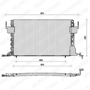 DELPHI Skraplacz, klimatyzacja TSP0225021