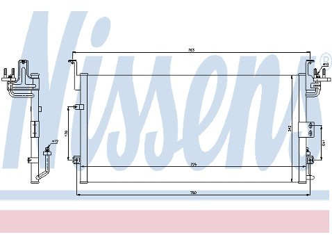 NISSENS Skraplacz, klimatyzacja 94726