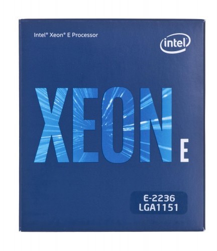 Intel Procesor XEON E-2236 BX80684E2236 999JMH 3400 MHz min) 4800 MHz max) FCLGA1151)