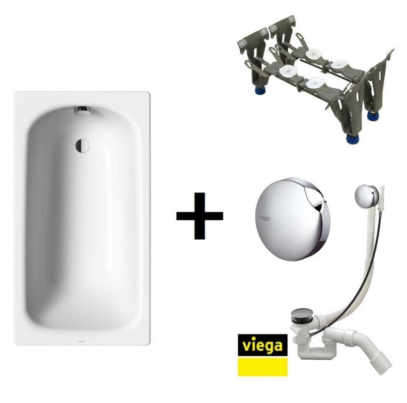 Kaldewei Saniform Plus 361-1 Zestaw 150x70x41 biały 111600013001+495121+581470020000