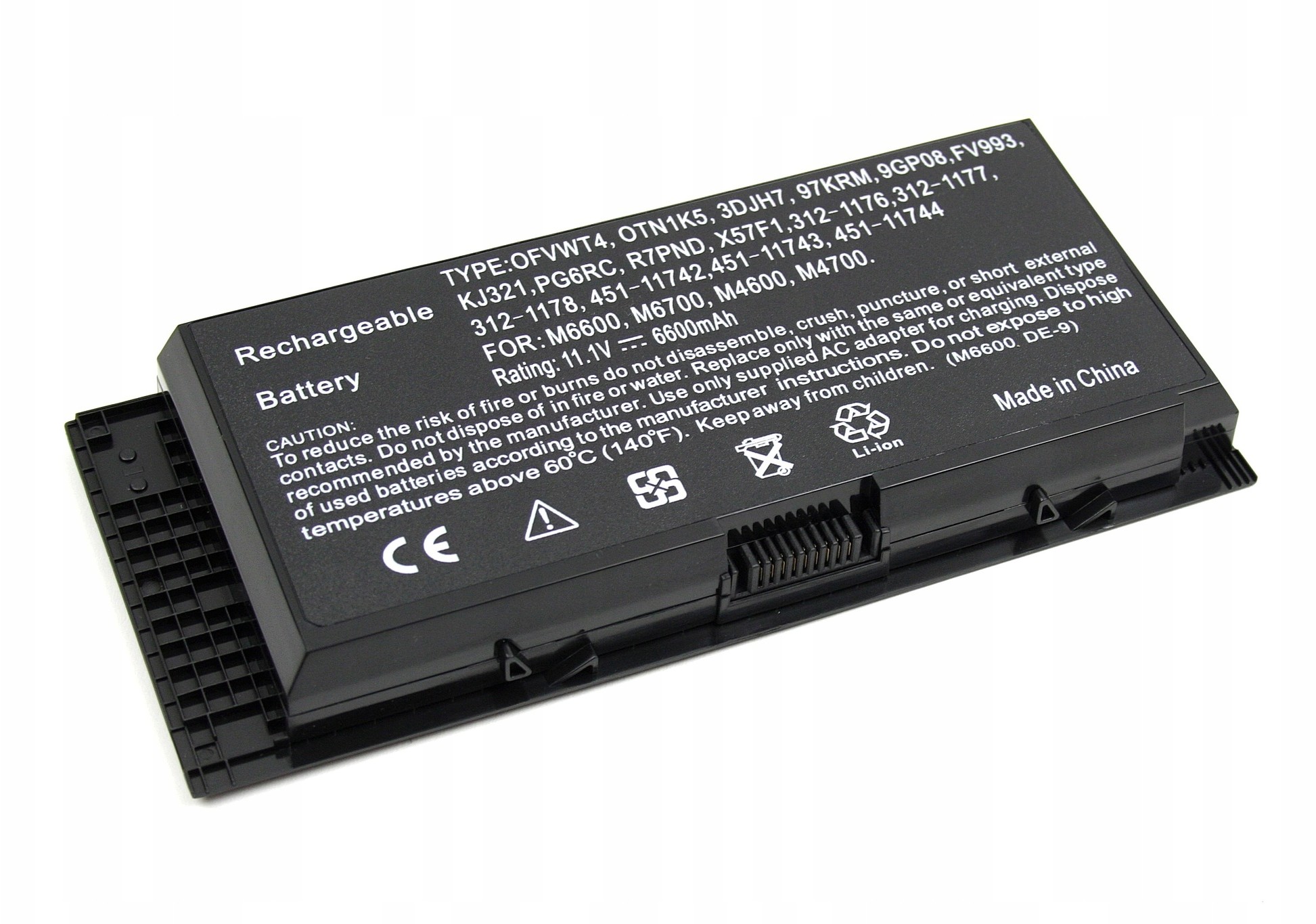 Dell Bateria Do M4600 M4700 M4800 M6600 6600MAH