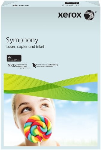 Xerox 003r93222 kolorowy inkjet paper Papier do Symphony Pastel DIN A4, 160 G/M, 250 arkuszy Pro Pack, niebieski 003R93222