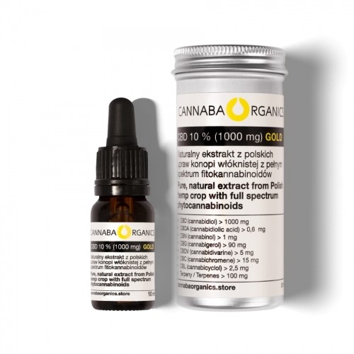 Destylowany olej pełne spektrum 10% CBD (1000 mg/10 ml)