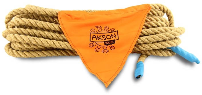 Akson Lina animacyjna do przeciągania 15 m jutowa śr. 2 cm LINA_DZIECI15