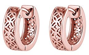 Elli Premium kolczyki damskie ornament  srebro 925 rodowane, srebro 0302440117