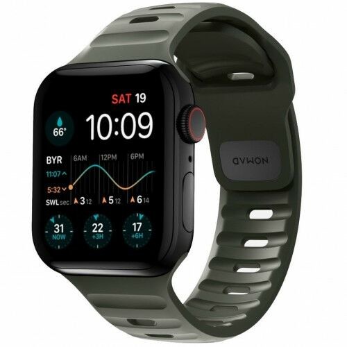 Nomad Pasek Sport Strap Apple Watch 45/44/42mm, zielony 856500011325