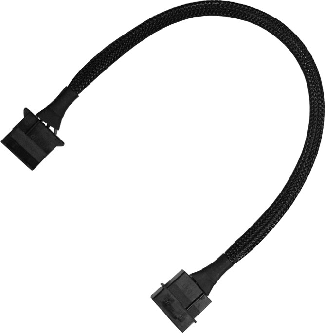 Nanoxia Kabel zasilający 4-Pin Molex przedłużacz 30cm black - 900100010