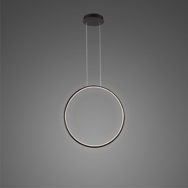 Altavola Design lampa wisząca Ledowe okręgi No 1 60cm czarny in 4k LA073/X_60_in_4k_black