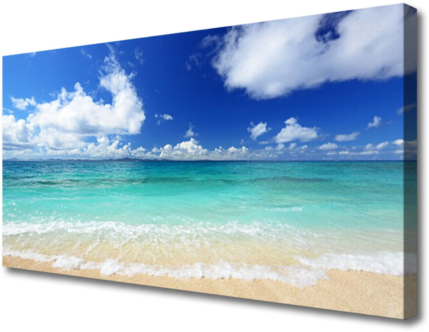 PL Tulup Obraz Canvas Morze Plaża Krajobraz 120x60cm