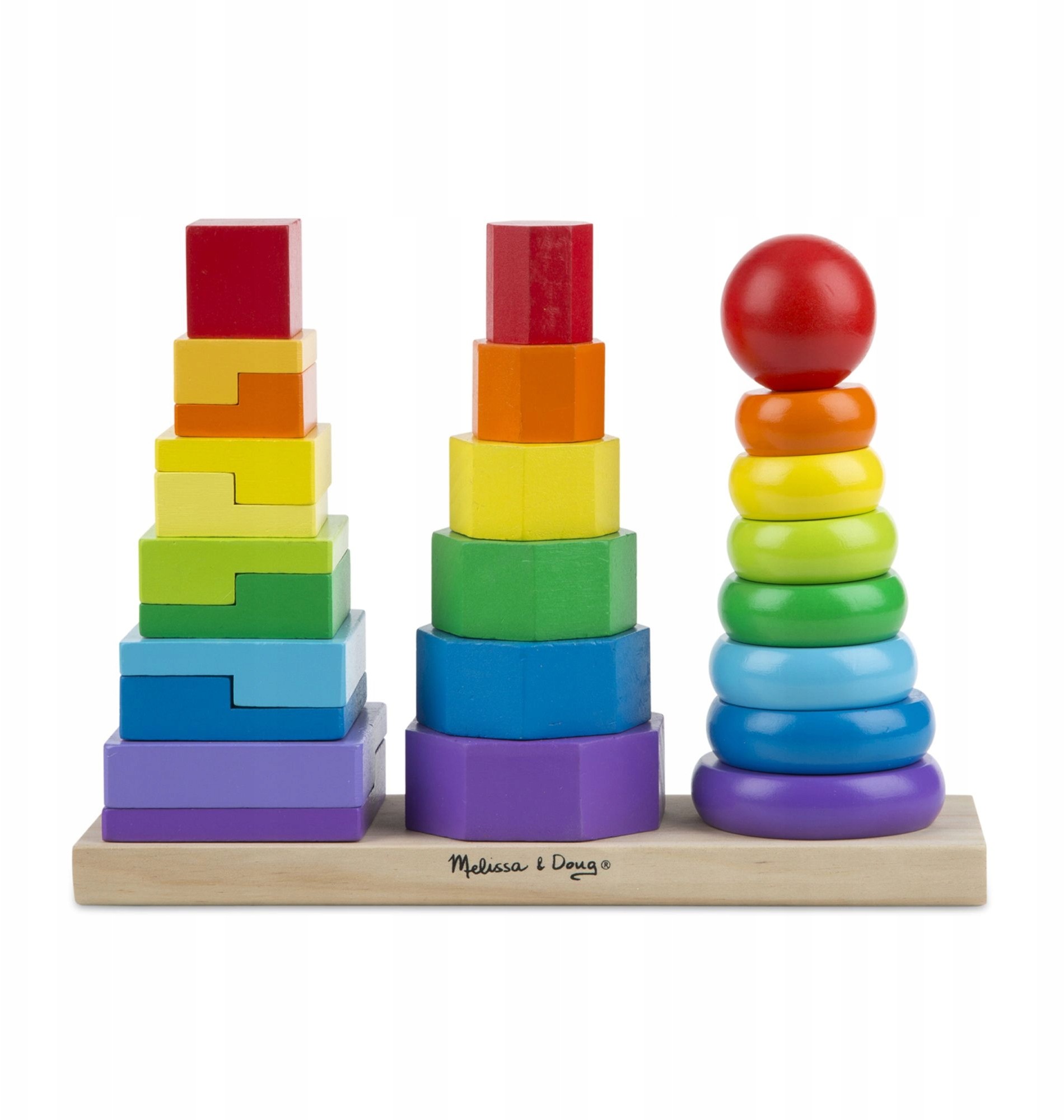 Melissa & Doug Drewniana Układanka - Wieże