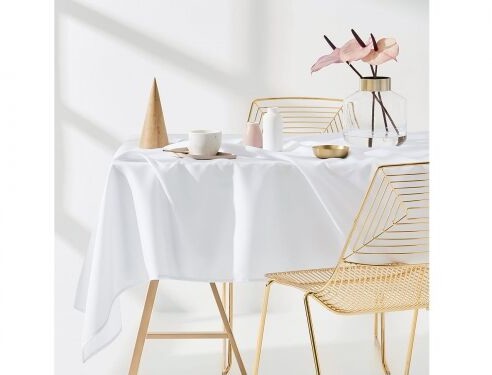 Room99 OBRUS PLAMOODPORNY AURA - Biały 140x300 5902963479914
