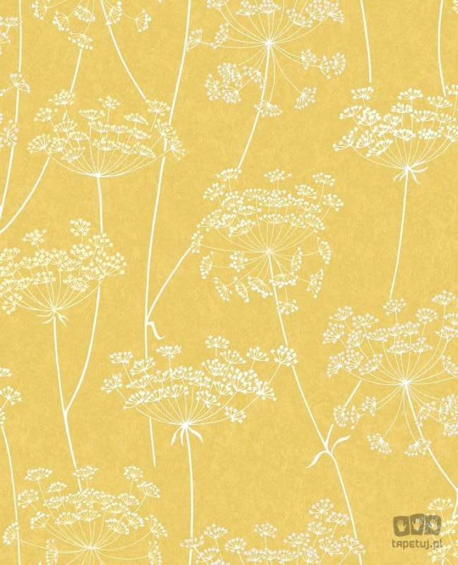 Superfresco Easy Tapeta winylowa na flizelinie w odcieniach żółtego z motywem kwiatów 105747_opcje